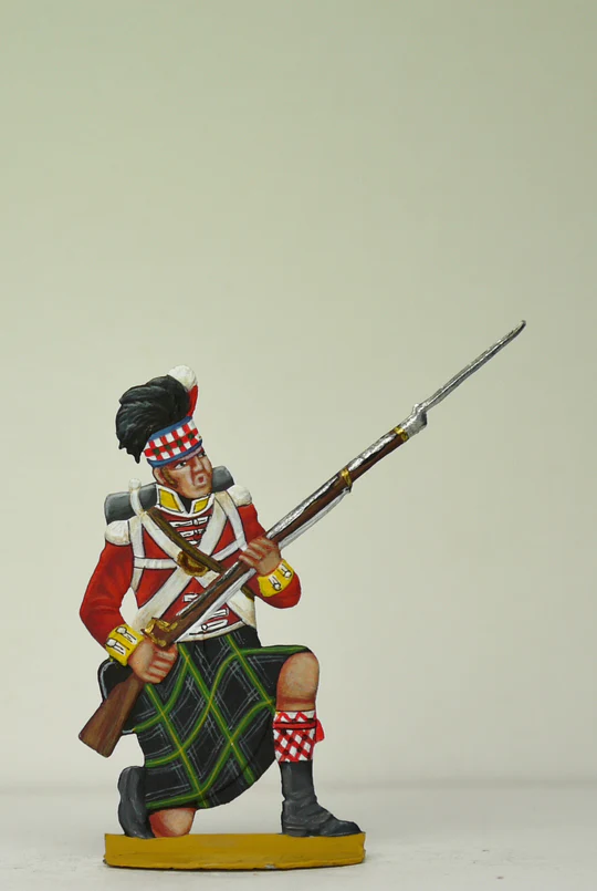 NB 25.2D Scottish Highlander kneeling receive cavalry #3