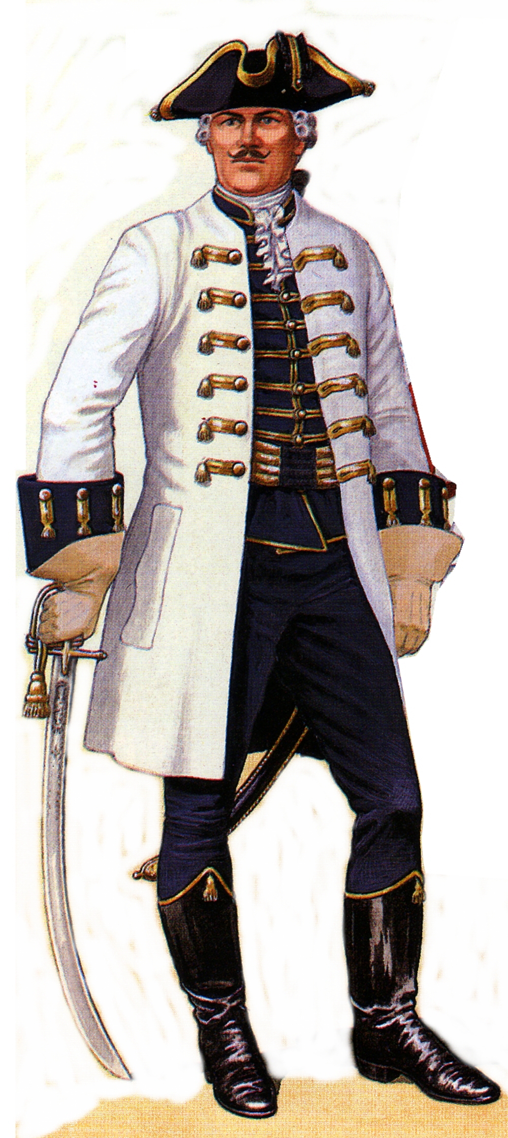 FR  83 Austrian Officer Reg't Gyulai 1762