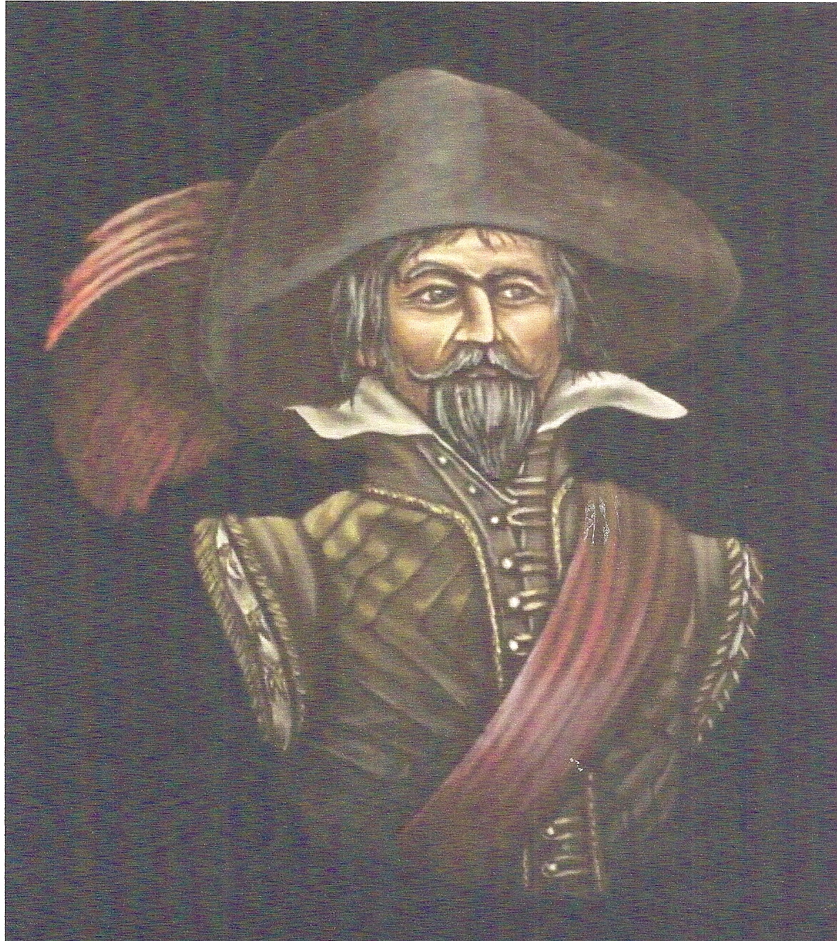 WM179  3omm Standard Bearer - Border Wars circa 1500