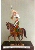 MS - 47 Bavarian Chevaulegers Reg't Konig Mounted Standard Beare