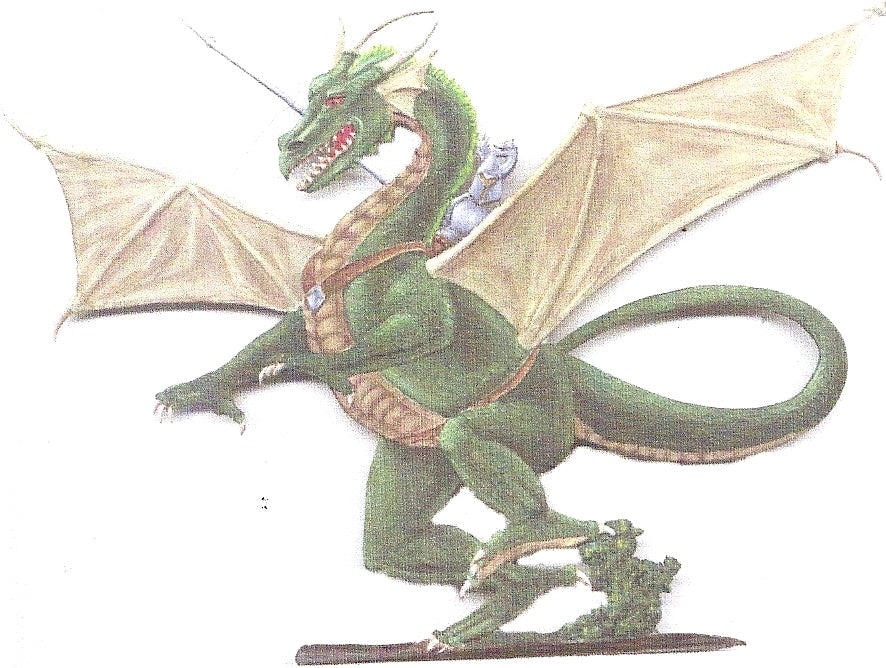Drache-2 Dragon with rider