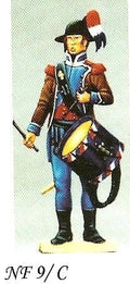 NF 9/C Drummer-Black Legion , Revolutionary France
