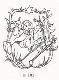 HME103  Young Lady Skiing - ornament