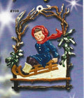 HME105 Child Sleighing - Ornament