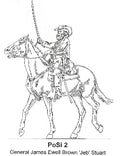 General JEB Stuart CSA mounted