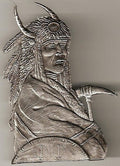 Indian Bust w/Buffalo Headress