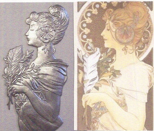 Alphonse Mucha Grazie-Feder