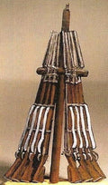 NF14/S French Camp Scene - Stacked Muskets