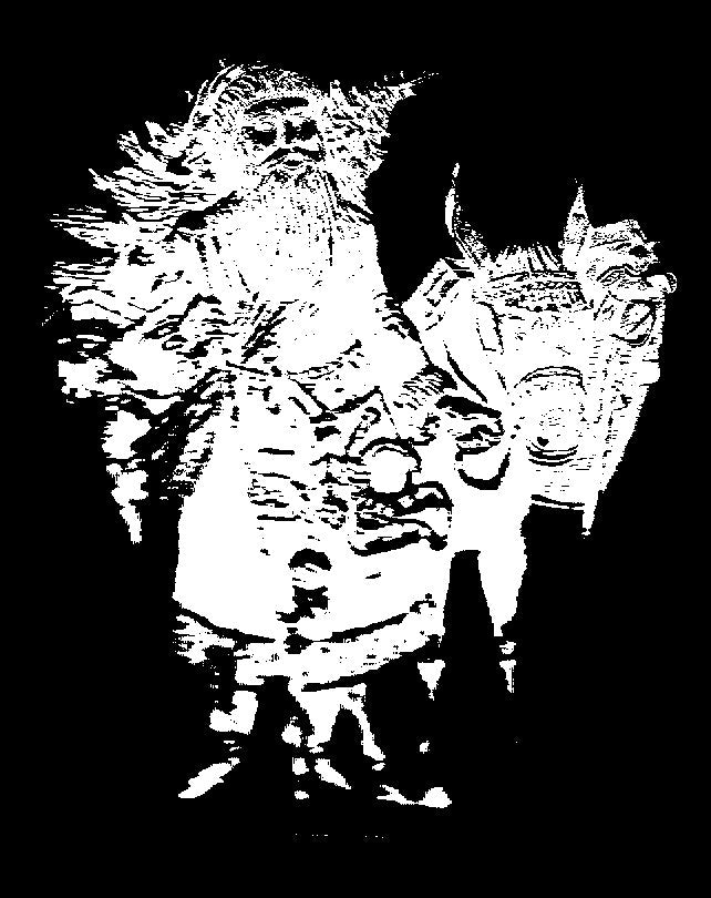 Santa with Donkey