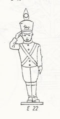 HME022 Soldier - small , ornament