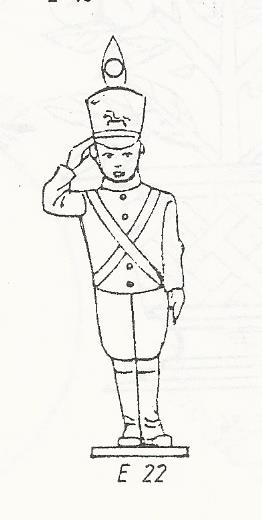 HME022 Soldier - small , ornament