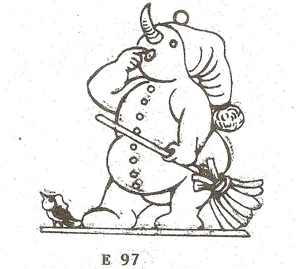HME97 Snowman with Broom