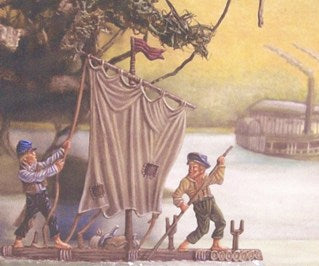 Tom Sawyer and Huckelberry Finn  54mm