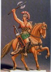 AT2B Amazon Warrior Mounted w/Battle Axe