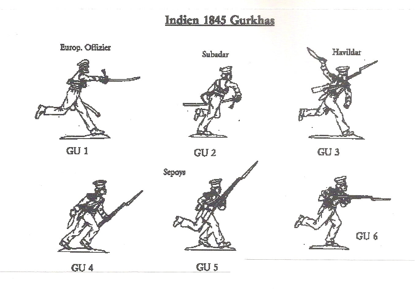GU1-6  Ghurka's 1845
